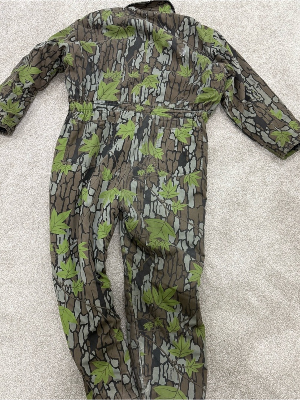 Men's Green Leaf Camo Coverall - Unbranded